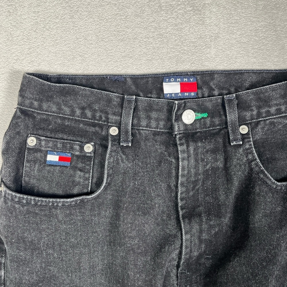 VTG Tommy Hilfiger 'Perfect' Jean Women 10 Logo Straight Leg Y2K High Rise Denim - Picture 3 of 9